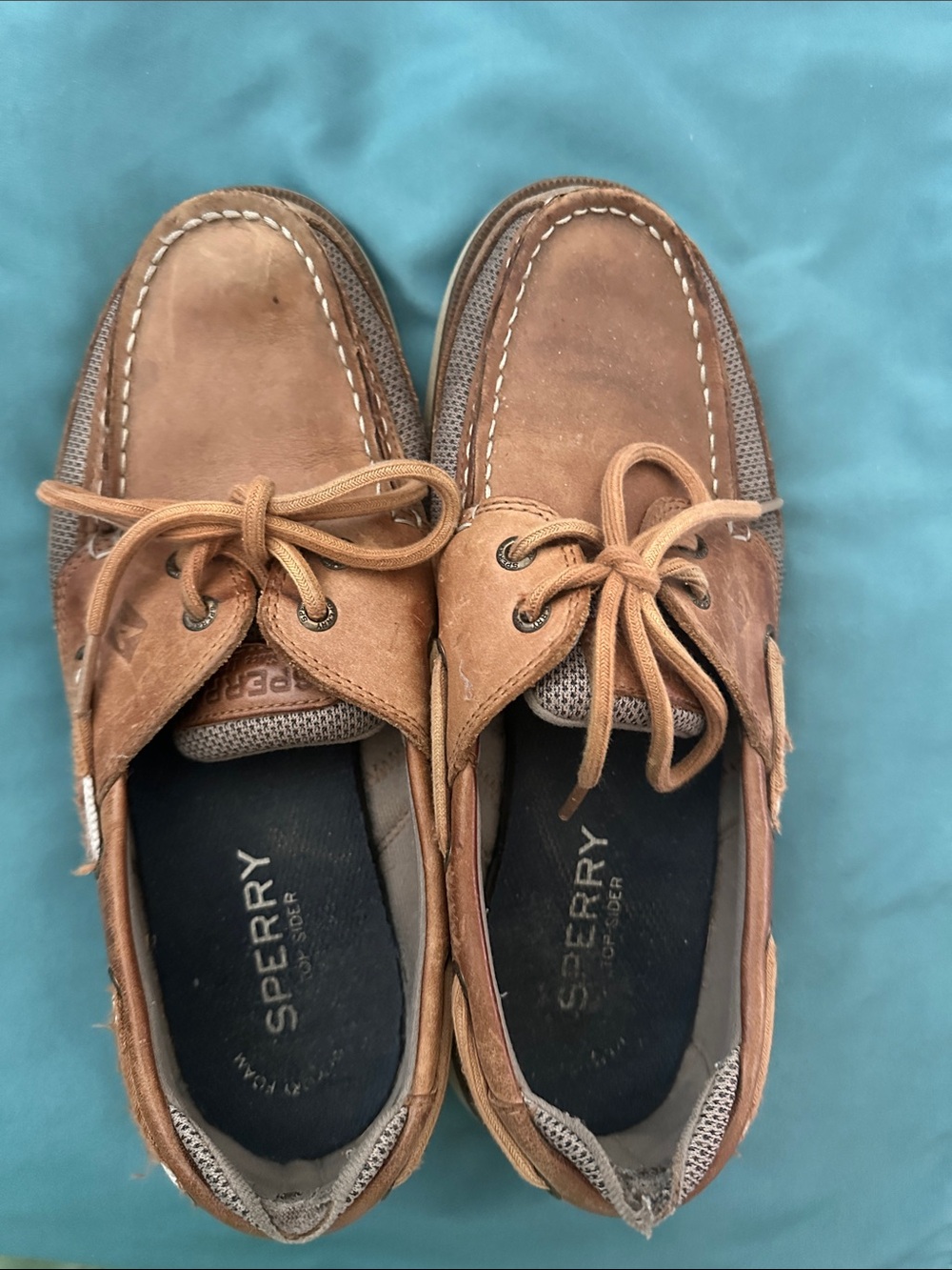 Sperry Tan/Brown Leather Men’s Boat Shoes